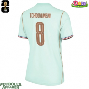 Frankrike Aurelien Tchouameni #8 Bortatröja Kvinnor VM 2026 Kortärmad